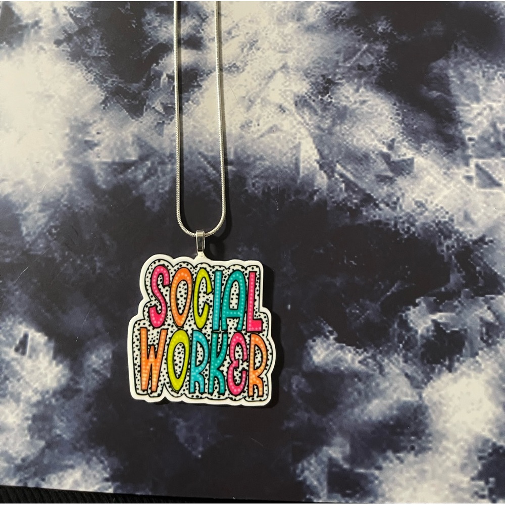 Social worker necklace